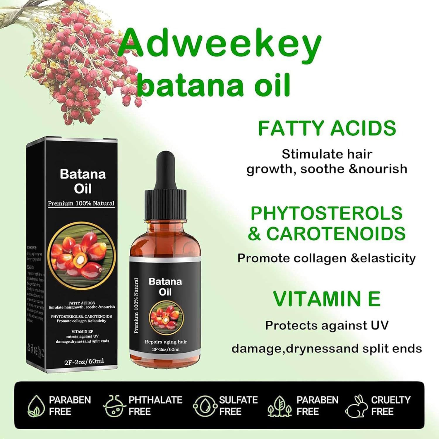 Batana Hair Care Essential Oil For Thickening Hair / Preventing Hair Loss